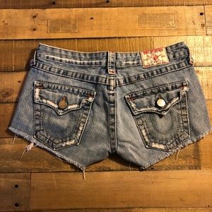 True religion cut off Jean shorts Joey 28